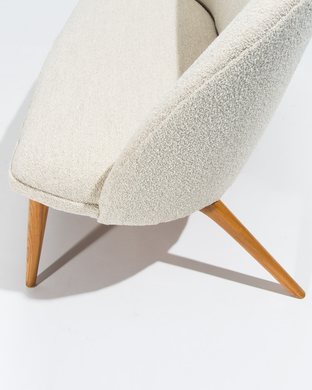1940's sofa boucle wool swedish design london uk