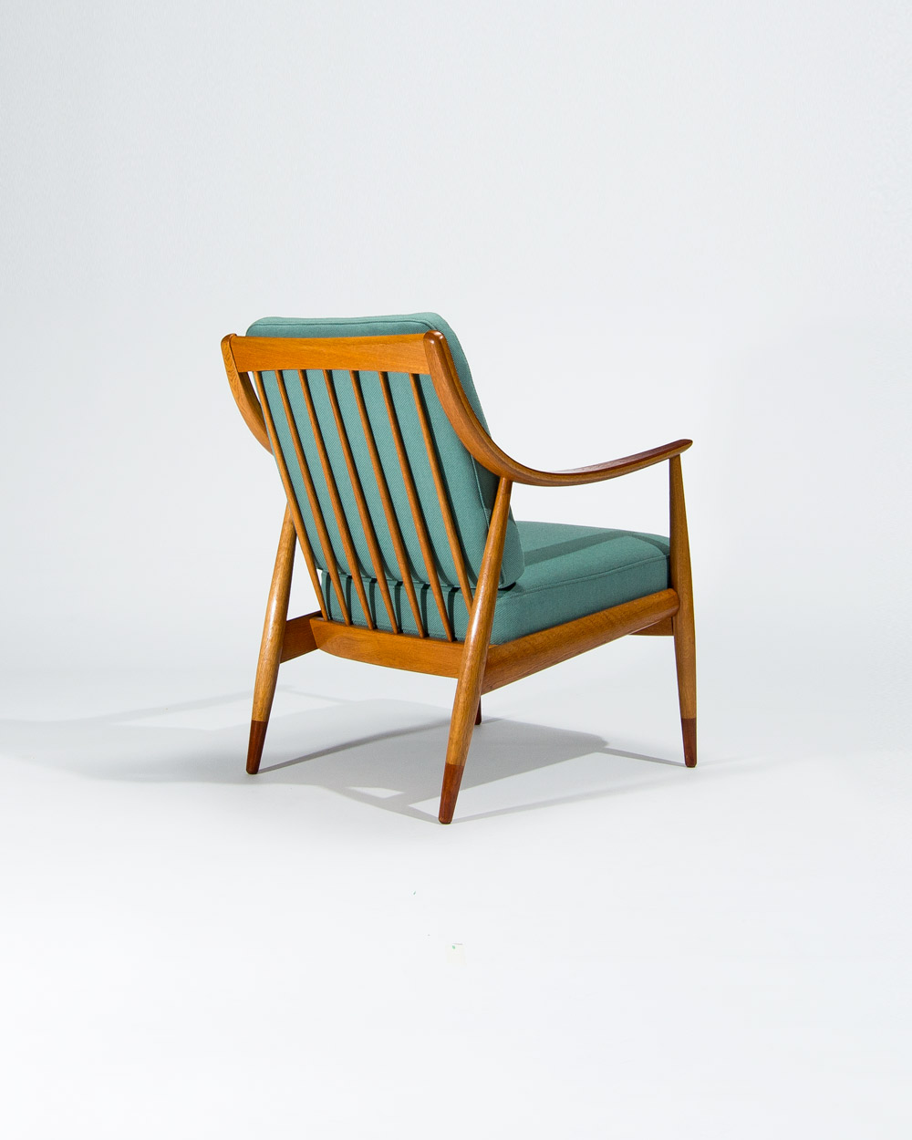 Danish armchair teak oak peter hvidt mid century design 1950s