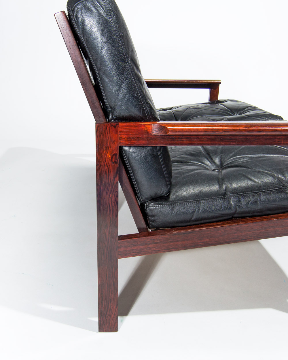 Danish leather sofa mid century furniture london