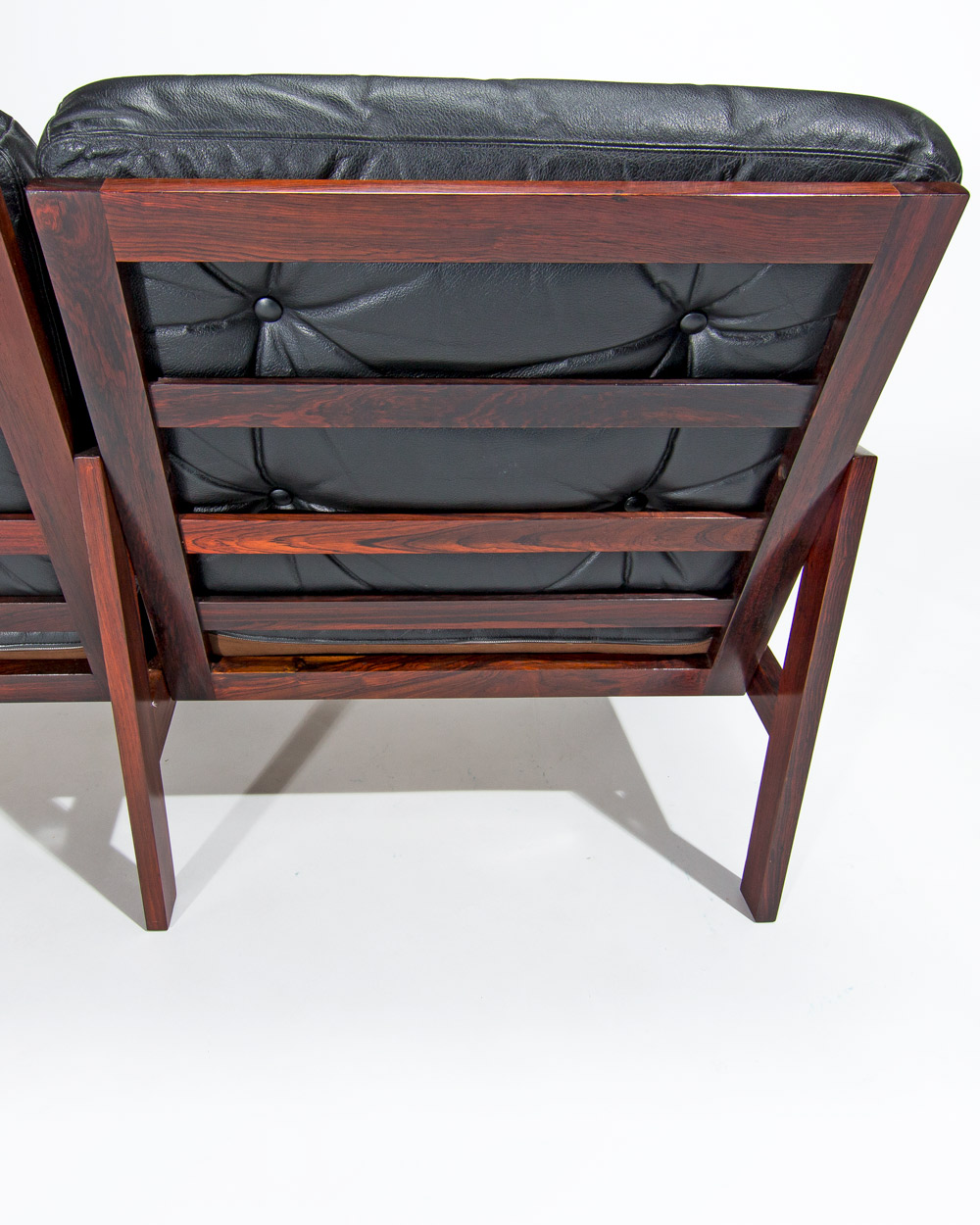 Danish leather sofa vintage furniture london mid century couch 1950s