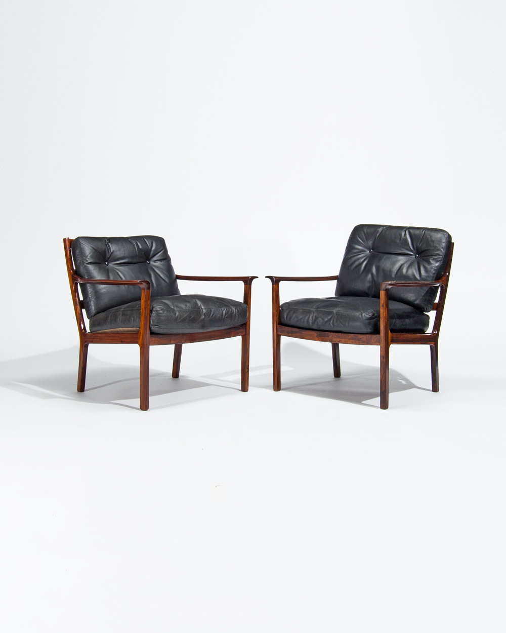 Mid century rosewood armchairs dansih design london