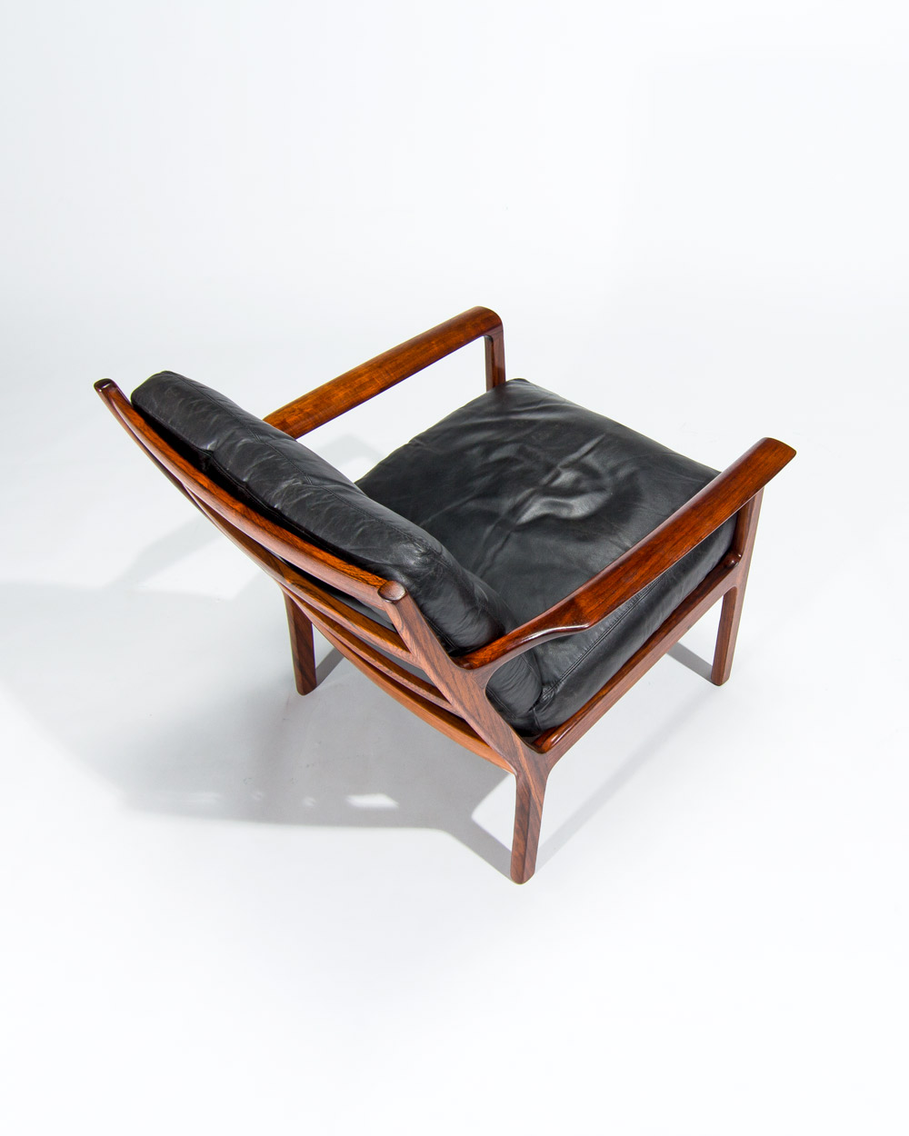Mid century rosewood armchairs chair vintage retro design 1950s