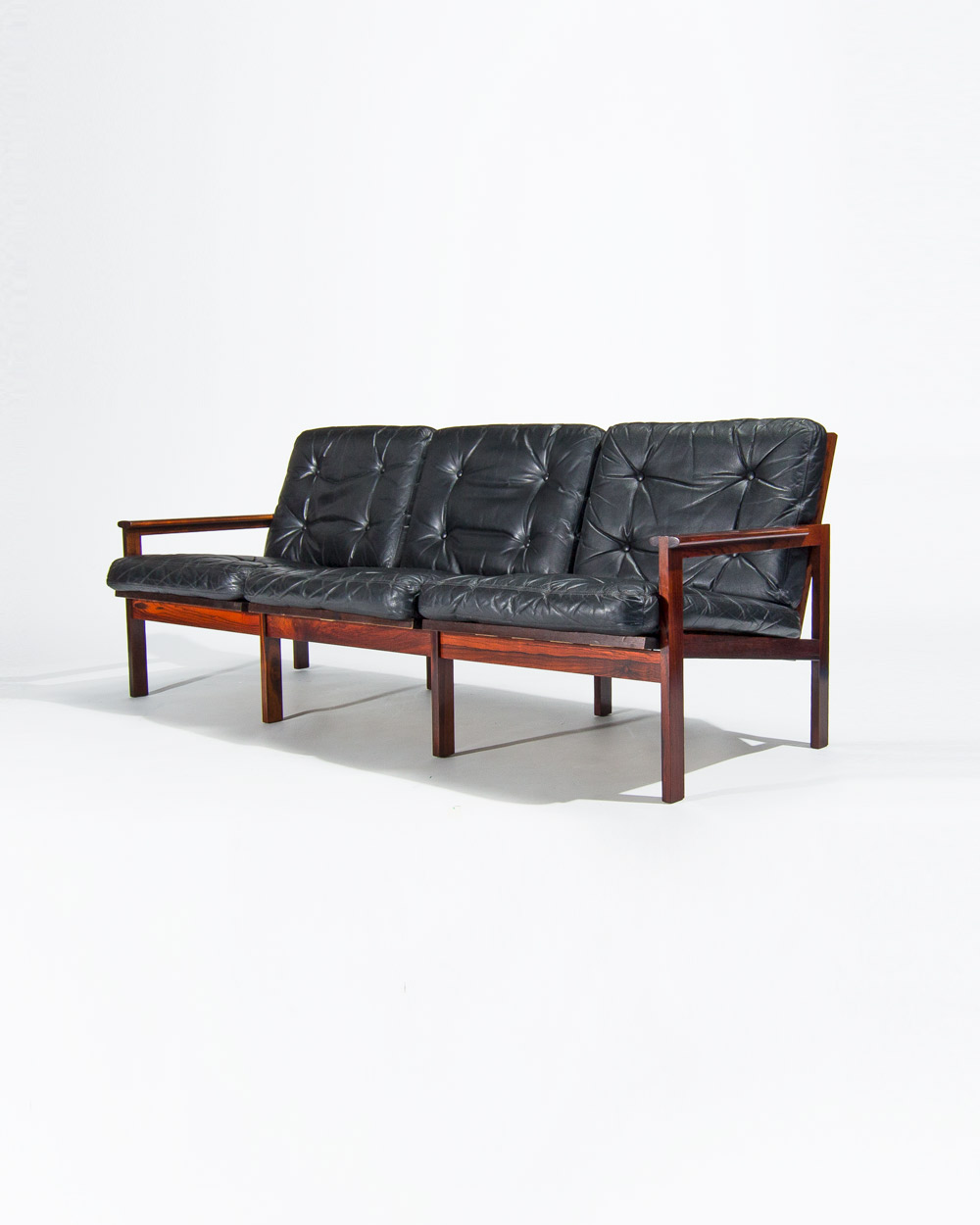 Mid century rosewood sofa scandinavian design london 1950s